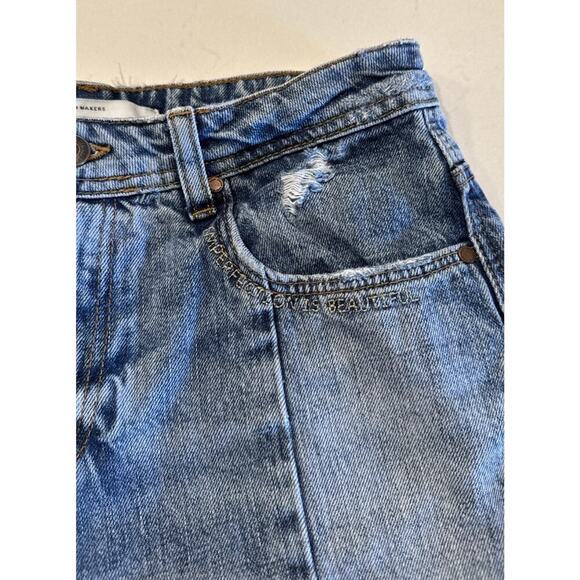 ZARA Women’s Size 4 Distressed Cut Off Shorts Embroidered Sexy Festival Boho - Picture 2 of 11